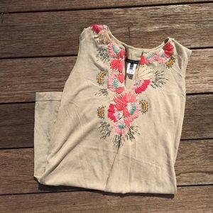 Nanette Lepore Embroidered Beaded Dress Small